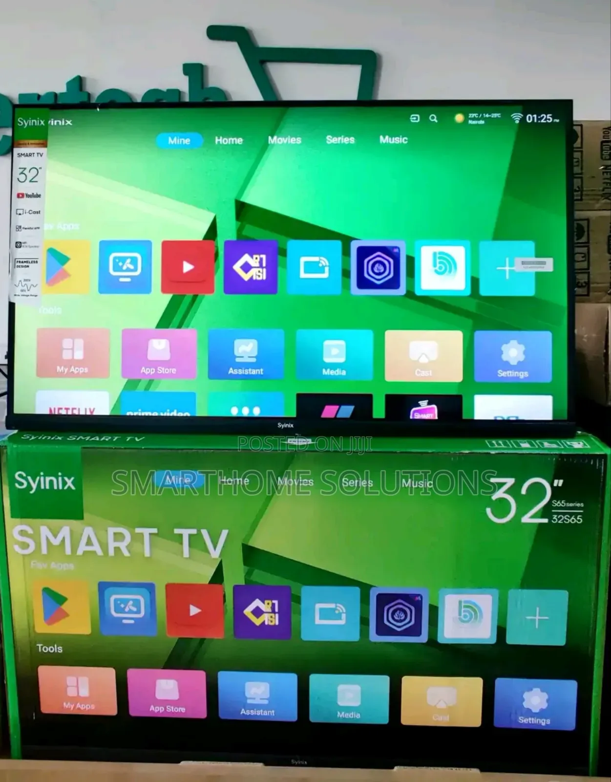 Syinix 32′′ Inch Frameless Digital Tv 32e4m