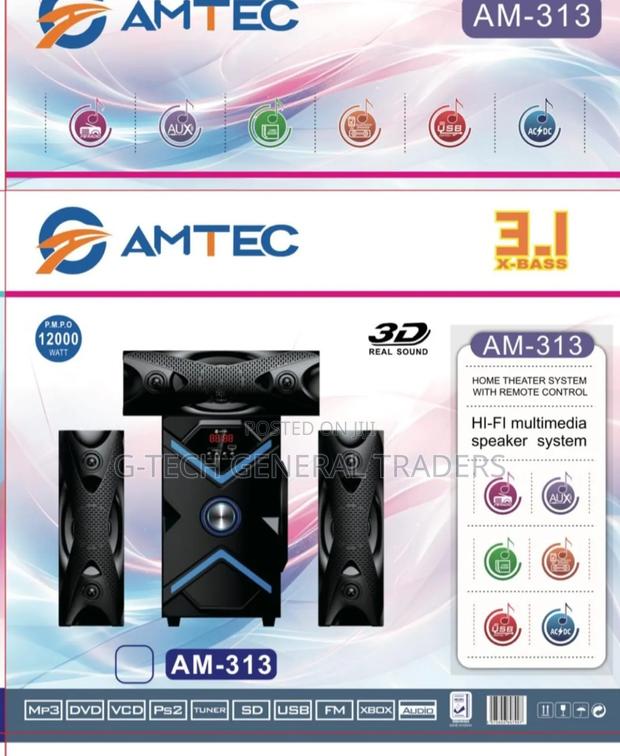 Amtec 3.1ch Multimedia Speaker System Am-313 12000w - main view