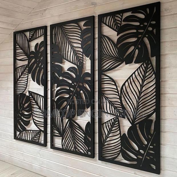 Custom Laser-Cut Metal Screen for Walls