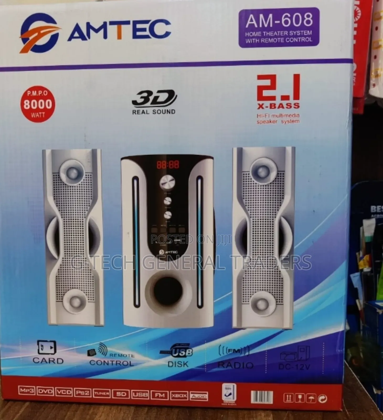 Amtec X-bass Am-608 Multimedia Speaker System
