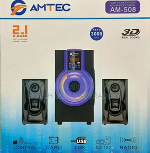 Amtec 2.1 X-bass Speaker System Am-508