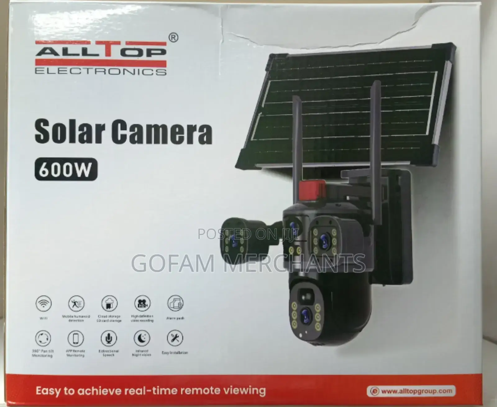 Alltop 600w 4g And Wifi Solar Camera