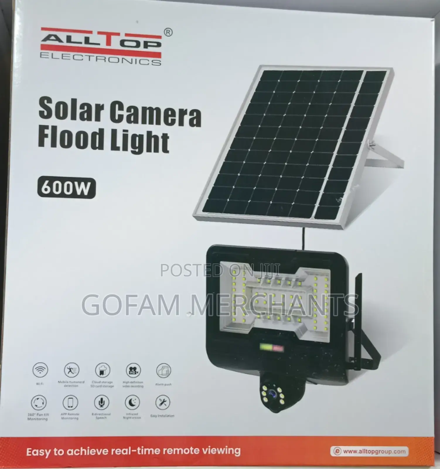 Solar Camera Floodlight 600w