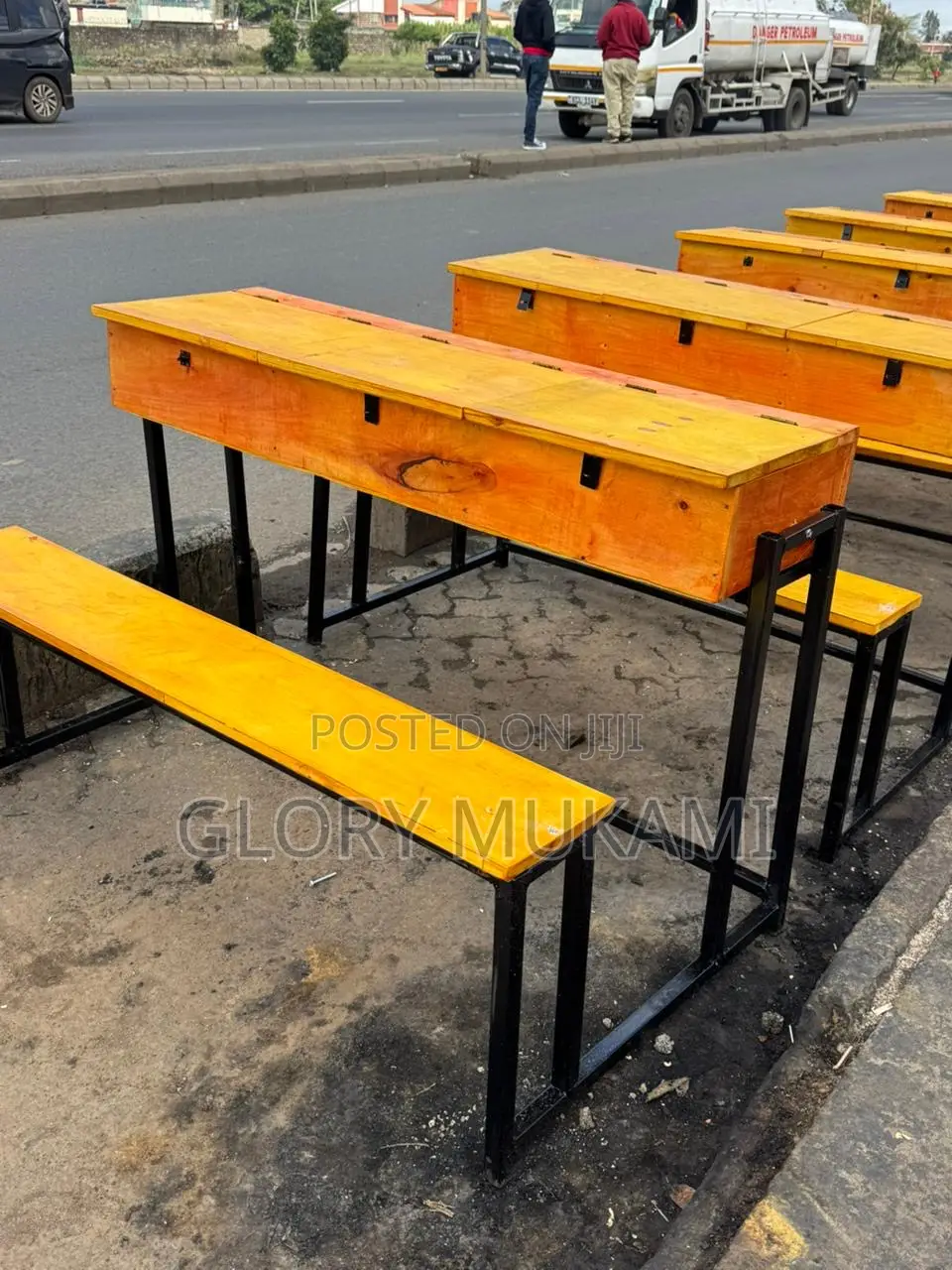 School Desk 3 Drawers