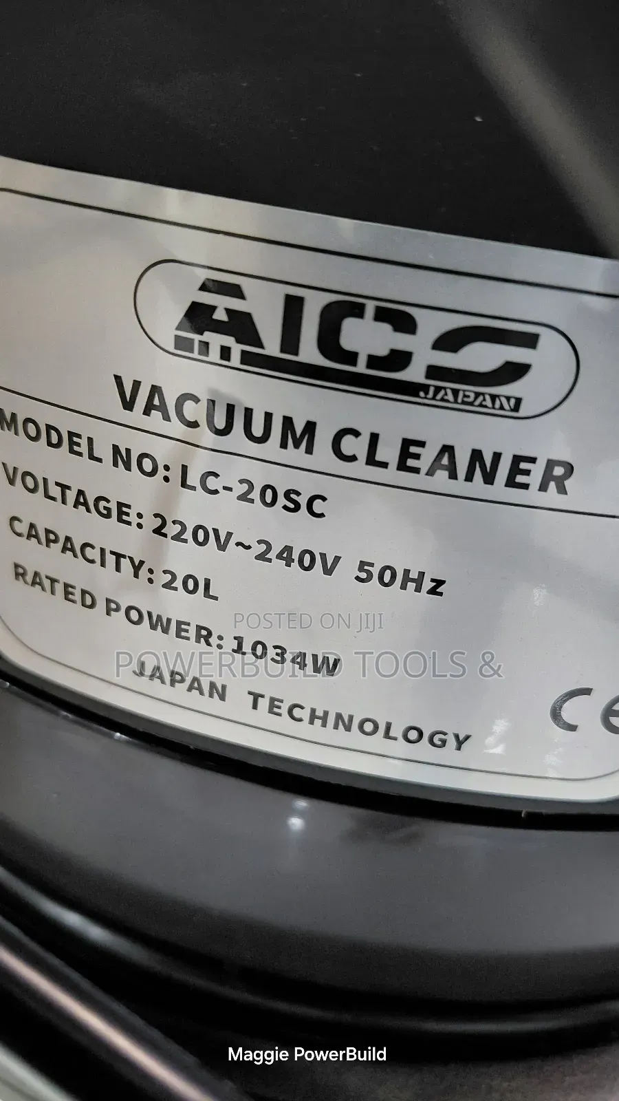 Commercial Aico Carpet/Vacuum Cleaner 20l Complete Set