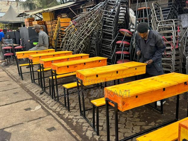 School Desk 3 Drawer - main view