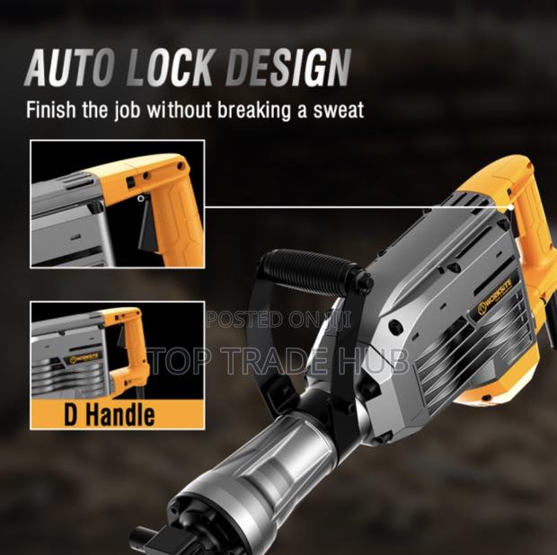 Worksite Demolition Hammer 1900w Electric Jack Hammer Concrete Breaker - thumbnail 3