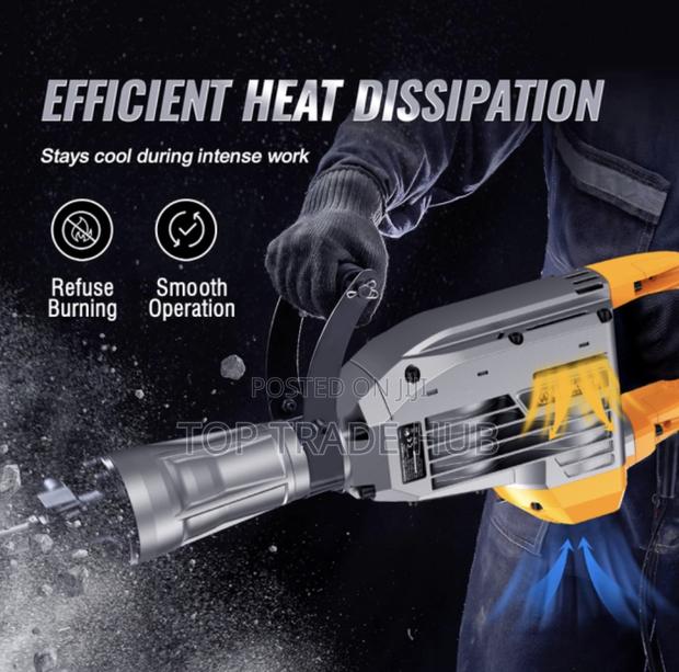 Worksite Demolition Hammer 1900w Electric Jack Hammer Concrete Breaker - thumbnail 2