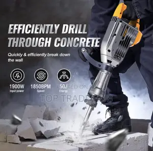 Worksite Demolition Hammer 1900w Electric Jack Hammer Concrete Breaker