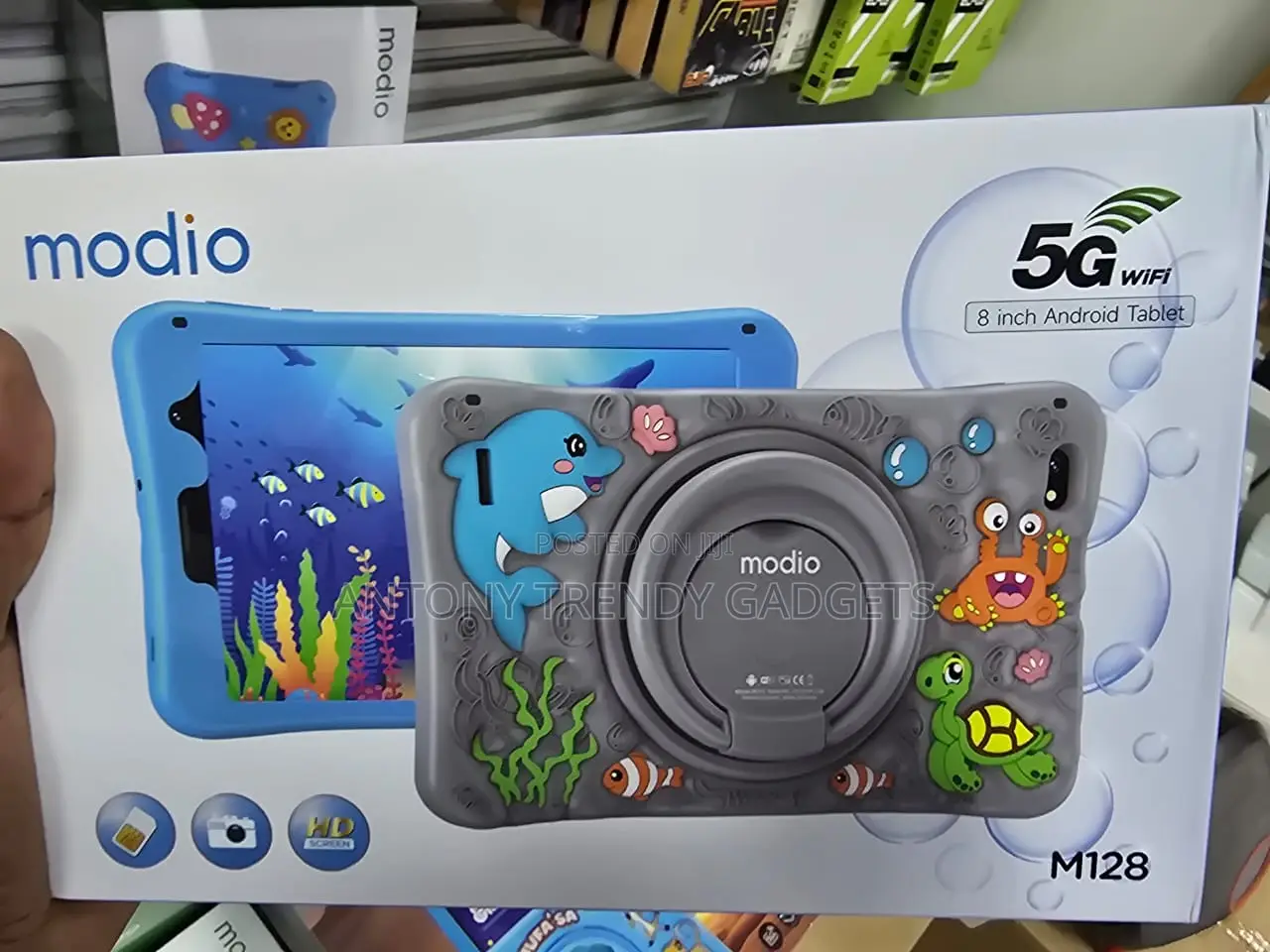 Modio M128 10.1” 5g Kids Tablet Android 6gb Ram 256gb + Free Cover