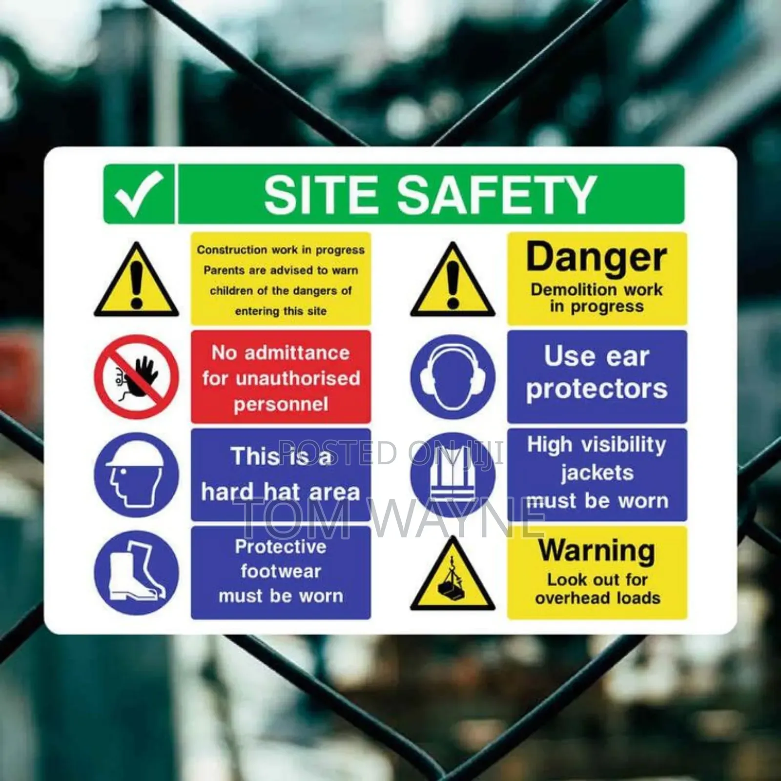 Site Safety Sign Boards