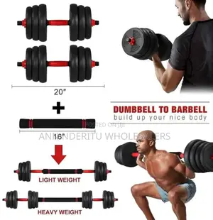 Build Up 50 KGS Dumbbells and Barbell