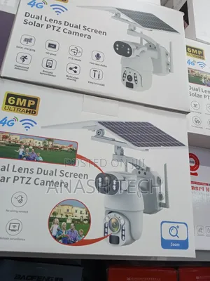 Human Auto-Tracking, 6mp Ubox Solar CCTV Dual Lens Camera