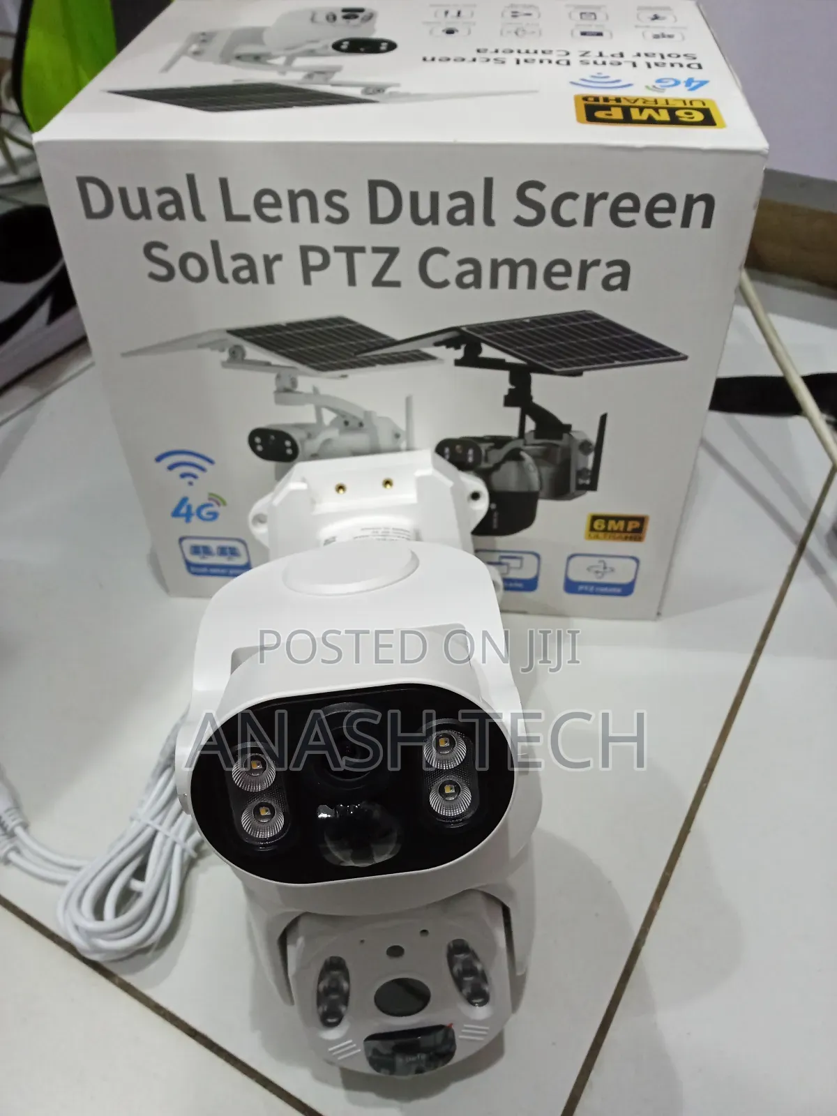 PTZ With Sim Card Slot Outdoor Camera Ubox Dual Lens CCTV Camera