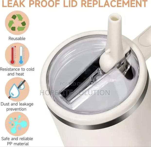 Anti Leak Stanley Tumbler Replacement Lids With Straws - thumbnail 3