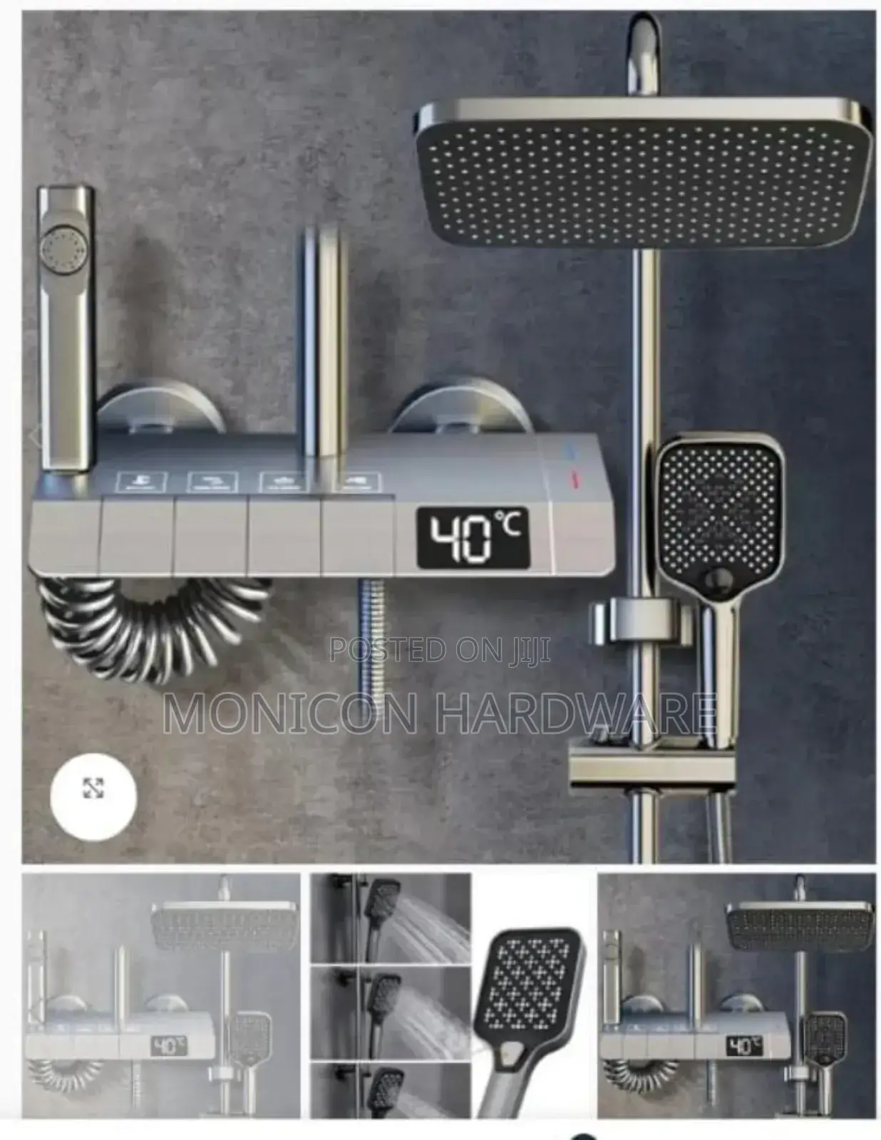 Modern Shower Risers (Aluminum)