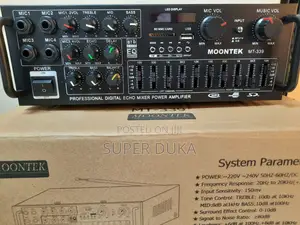 Mt 339 Digital Mixer Power Amplifier. Ac/Dc.Bluetooth,Usb,Sd Card,Mic