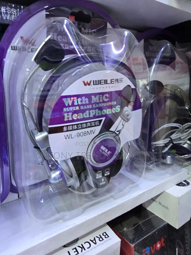 Wl-908mv Weile Wired Headphones With Mic & Deep Bass