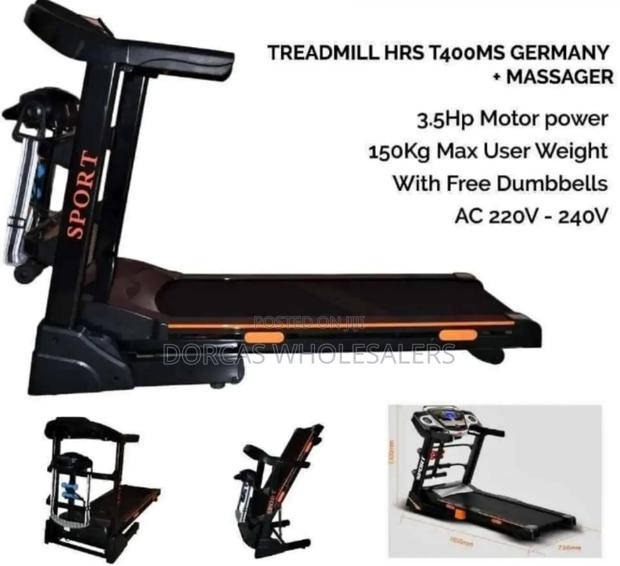 Adjustable Treadmill With Massage Belt - main view
