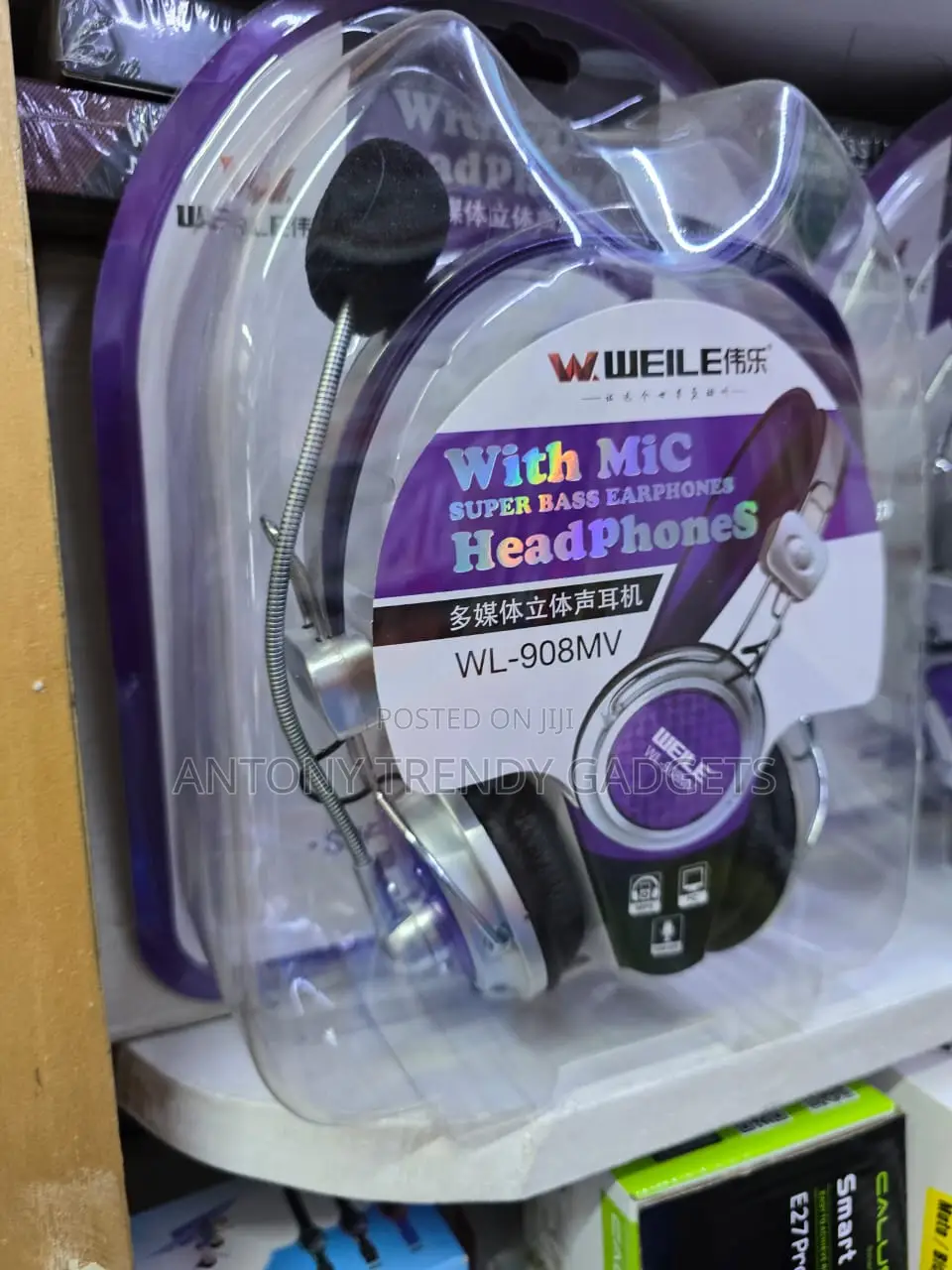 Weile Wl-908mv Super Bass Headphones With Microphone