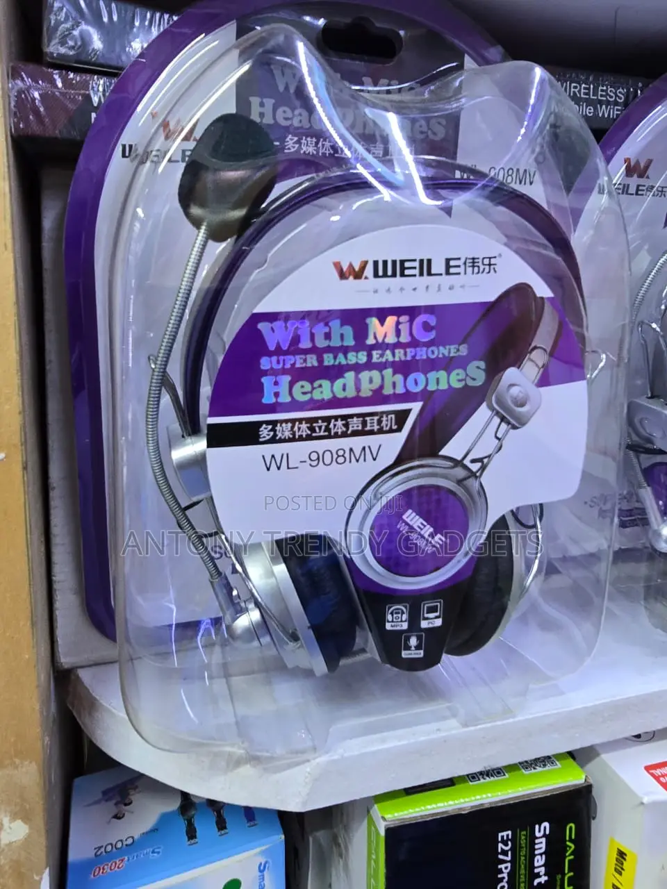 Weile Wl-908mv Super Bass Headphones With Microphone