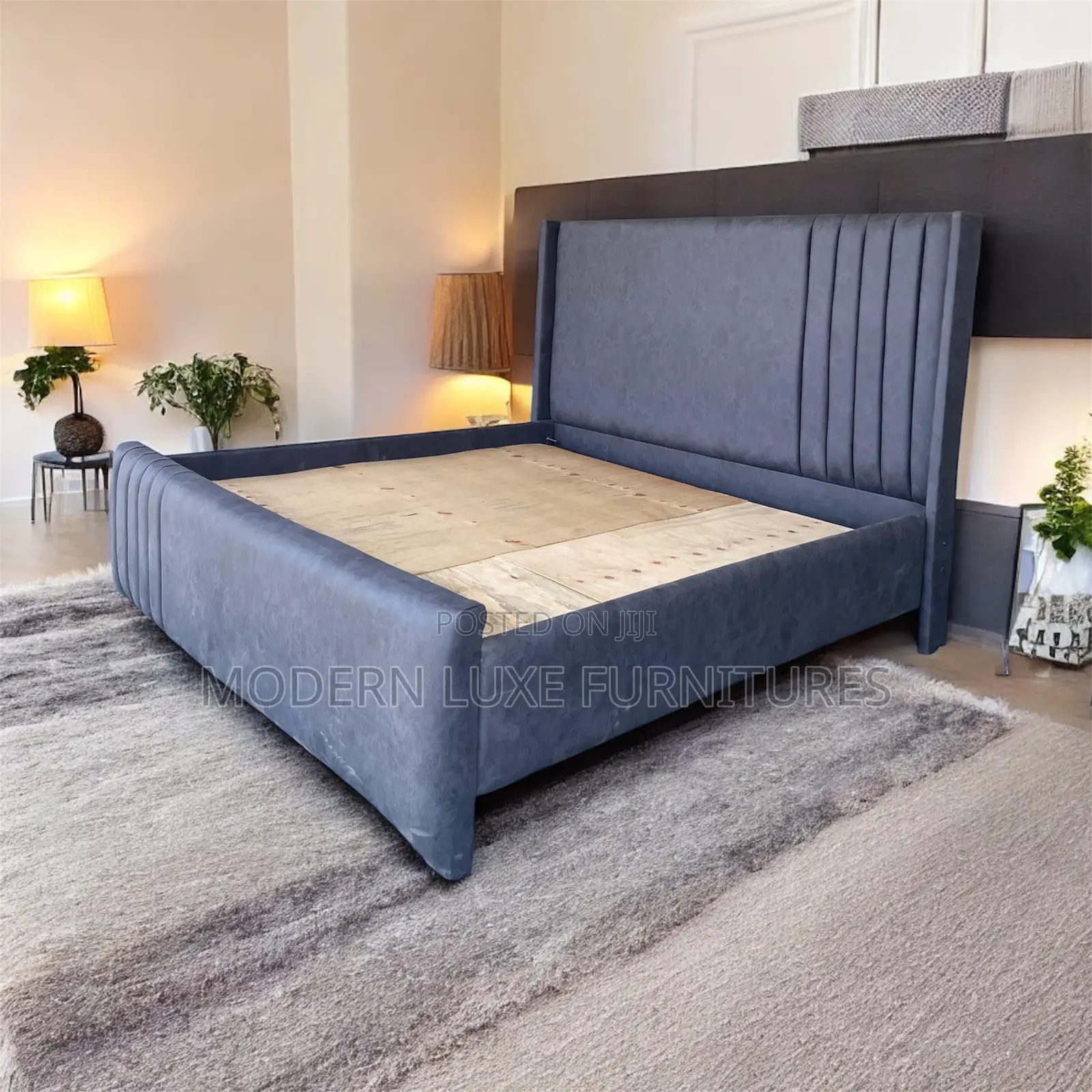 Dark Grey 6by6 Bed