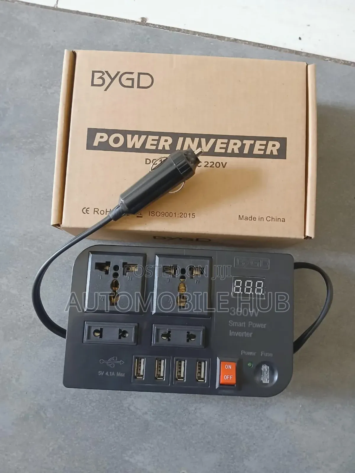 Premium 300w Car Power Inverter – Dual Usb + Ac Outlet
