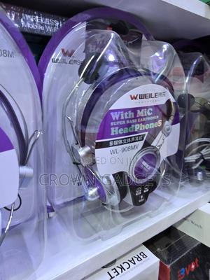 Weile Super Bass Over-Ear Headset 3.5mm Jack With Microphone - thumbnail 2