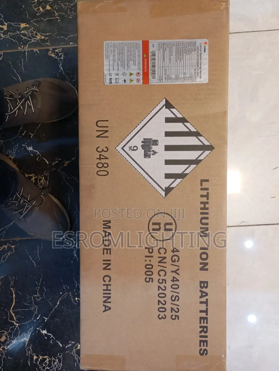 Srne 2.56kwh Lithium Battery (24v 100ah)