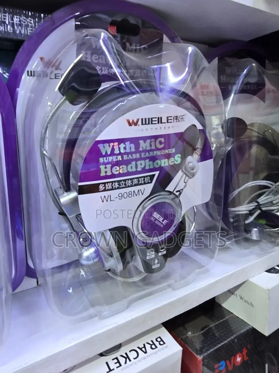 Weile Wl-908mv Super Bass Sound Wired Headset With Mic