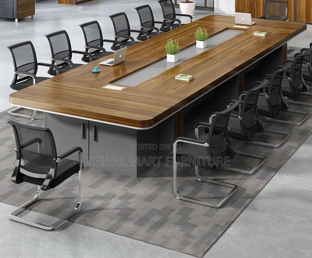 Office Table: 3 Meter Large Management Boardroom Table