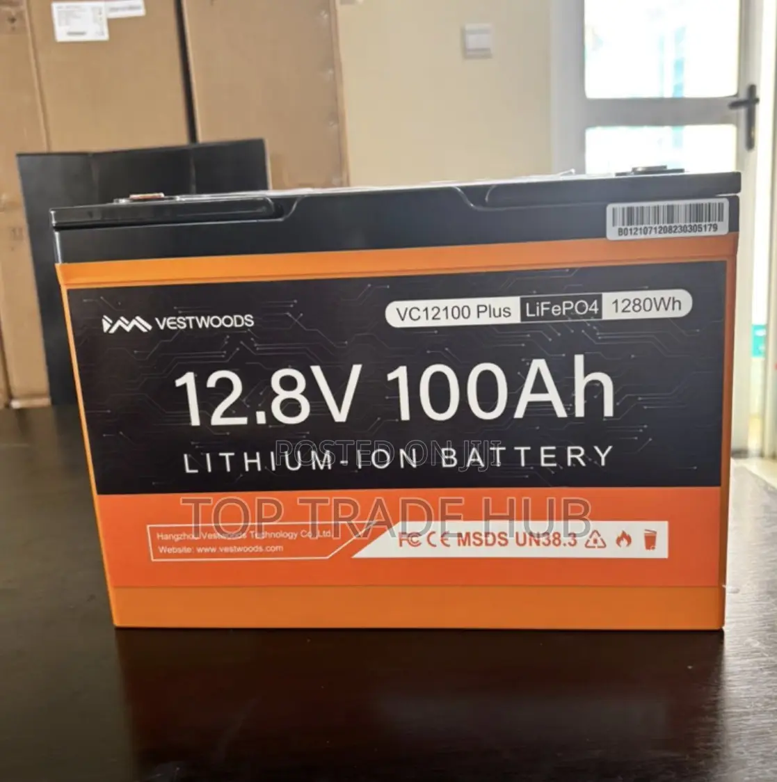 Vestwoods Lithium-ion Solar Battery 12.8v 100ah/1.28kwh
