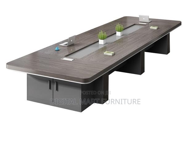 Office Table: 3 Meter Large Management Boardroom Table - thumbnail 2