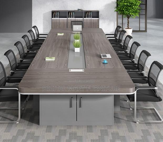 Office Table: 3 Meter Large Management Boardroom Table - thumbnail 4