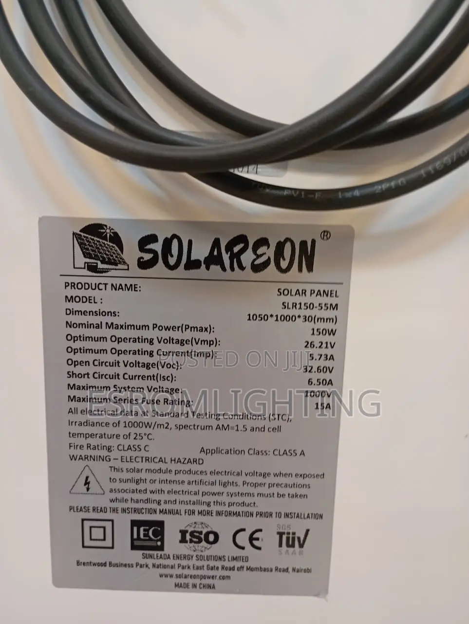 Solareon 150w Solar Panel – Monocrystalline