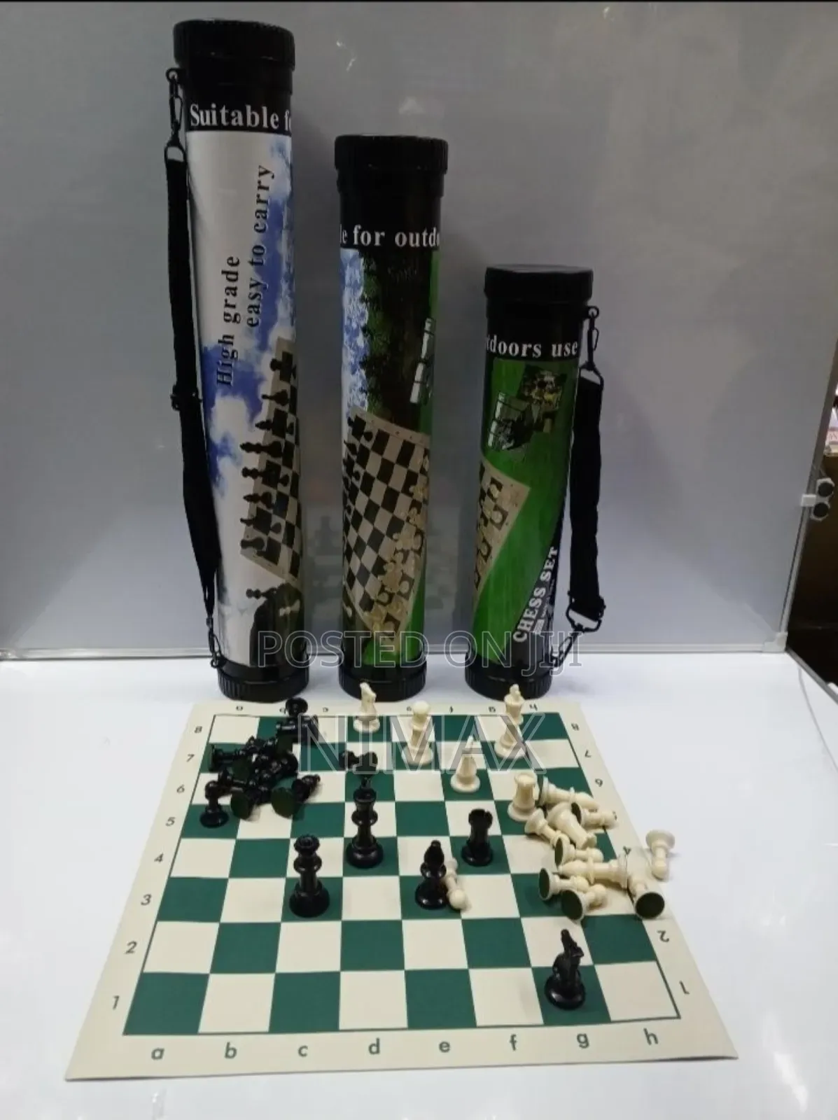 Chess Mat Canvas With Portable Tube