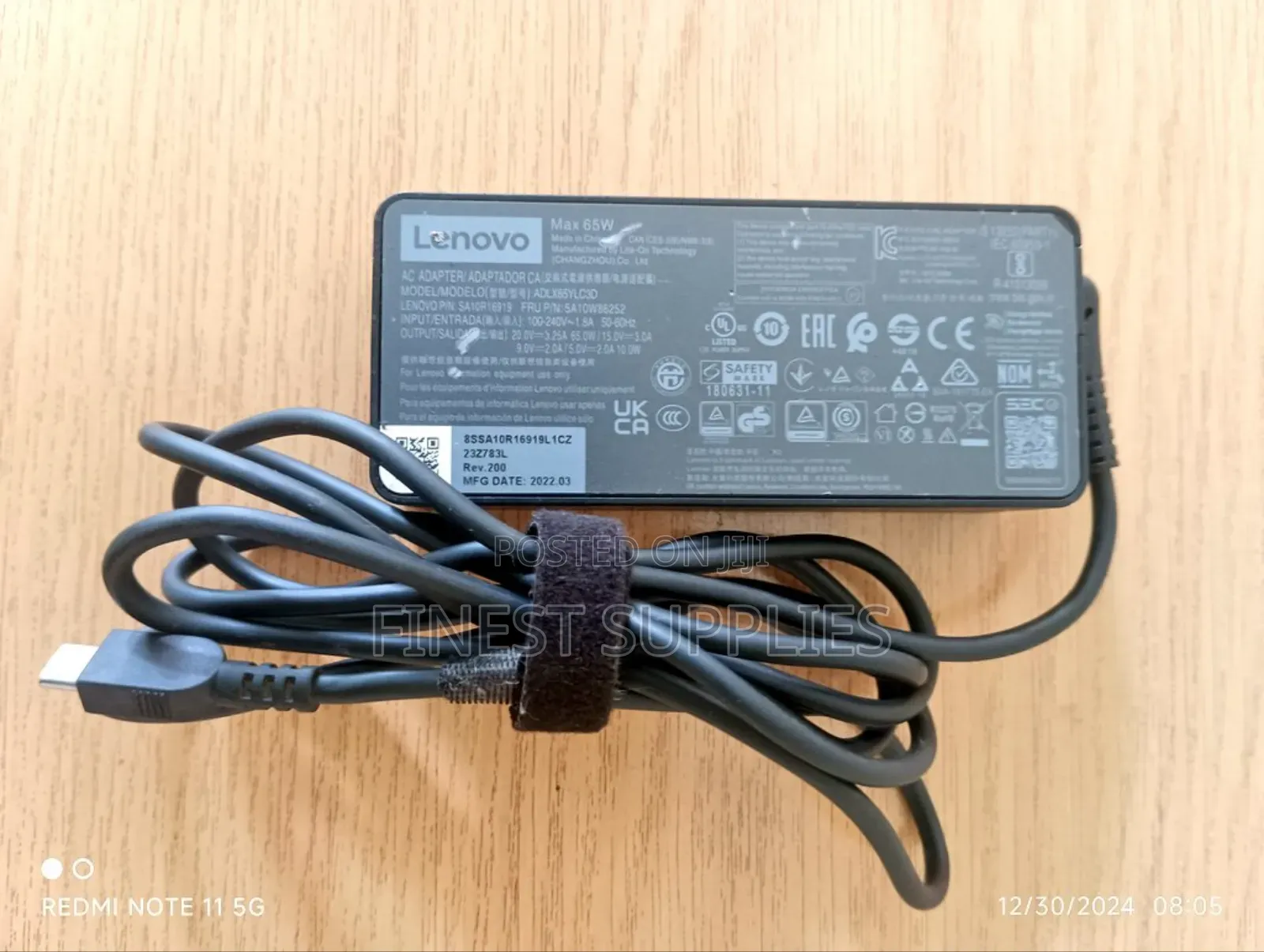 Lenovo Type C Charger on a Quick Sale Offer Today