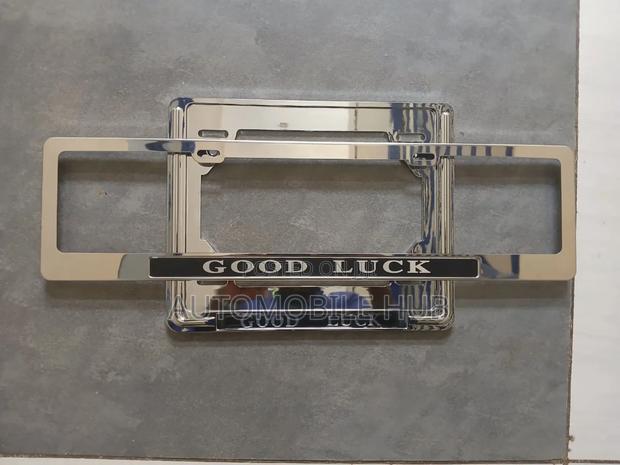 Good Luck Chrome Plate Holder – Shiny Stylish for All Cars
