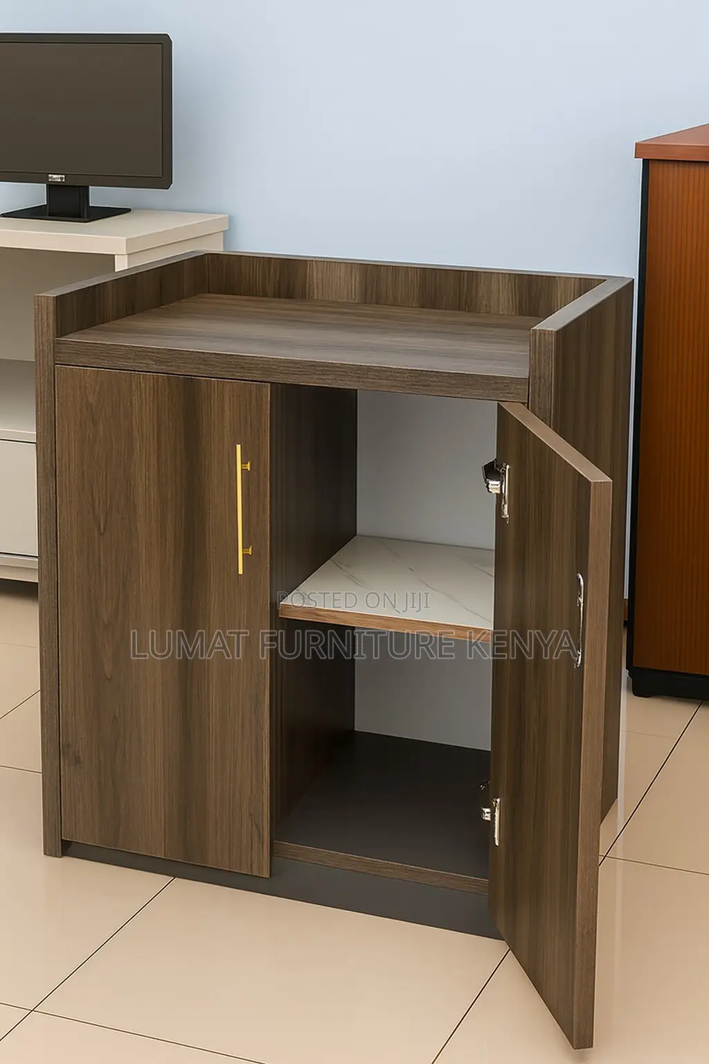 Hybrid Credenza With Drawers Shelves