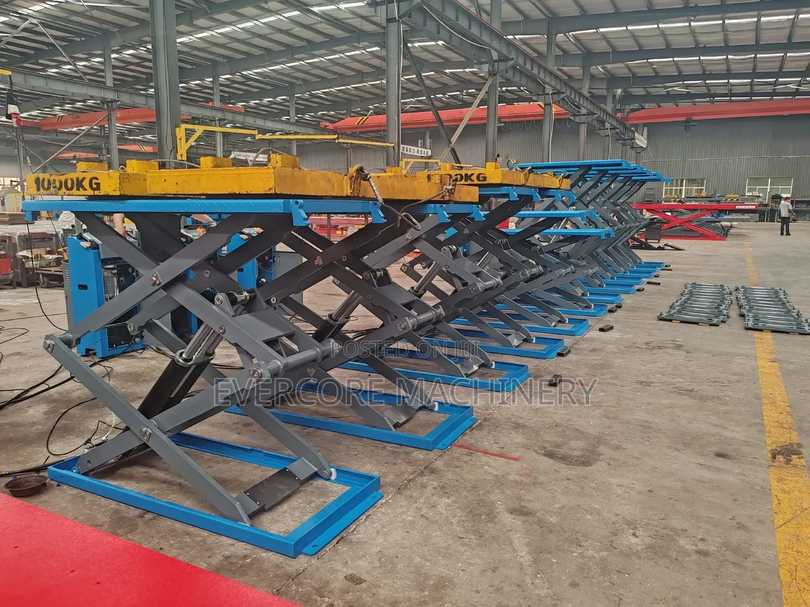 Heavy Duty Highrise Scissor Lift 1.85m Rise Electro-hydraulic.