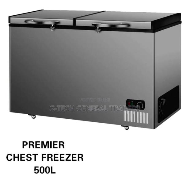 Premier 500l Double Door Energy Saver Chest Freezer