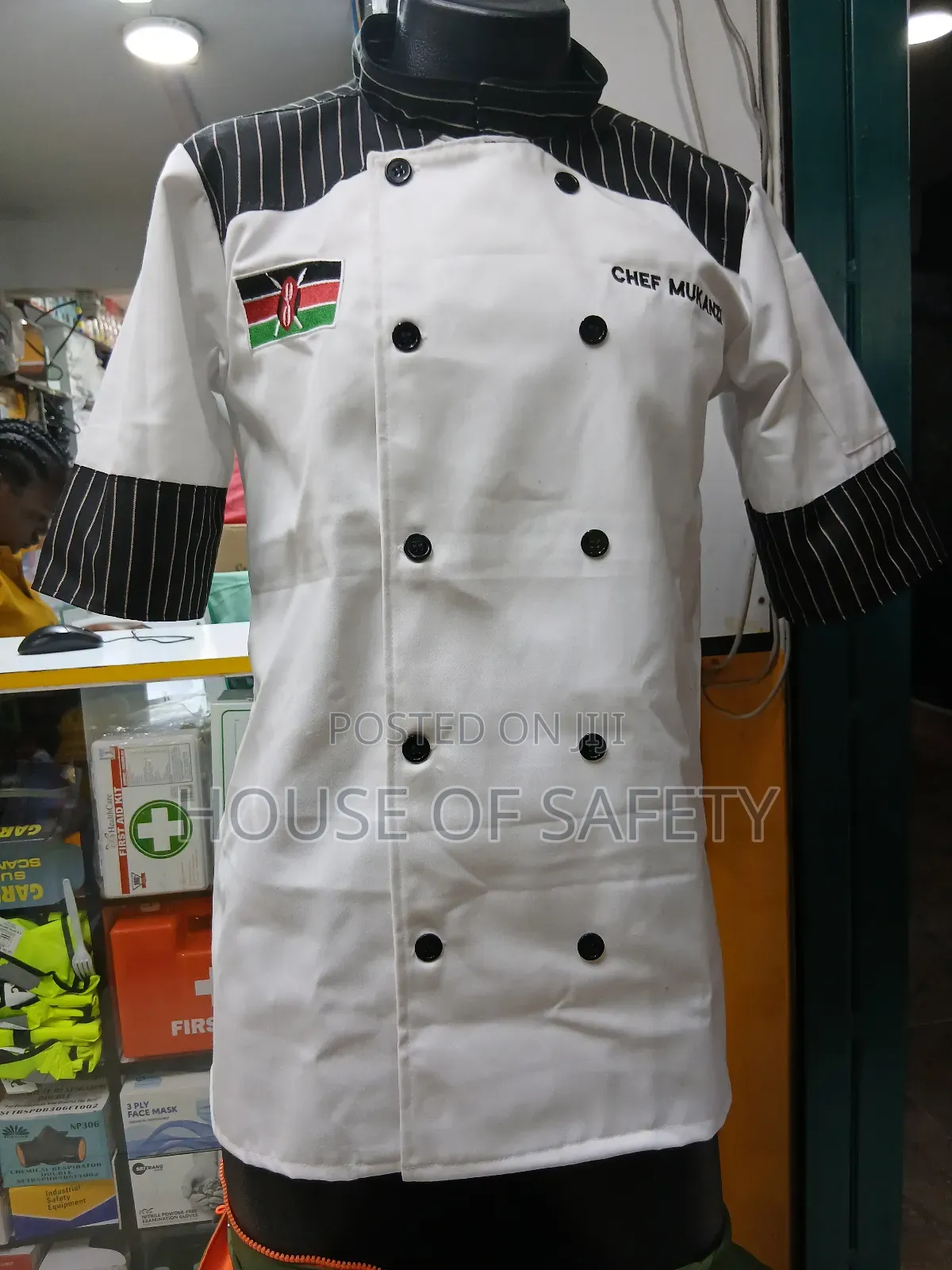 Stripped Chef Jackets and White Body
