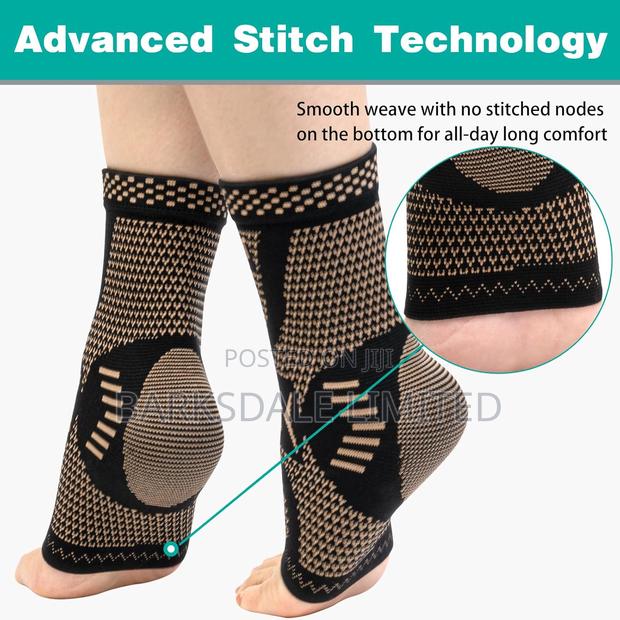 Ankle Brace Sleeve Compression Support Sprain Achillesc - thumbnail 9