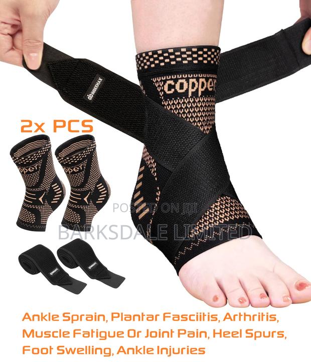 Ankle Brace Sleeve Compression Support Sprain Achillesc