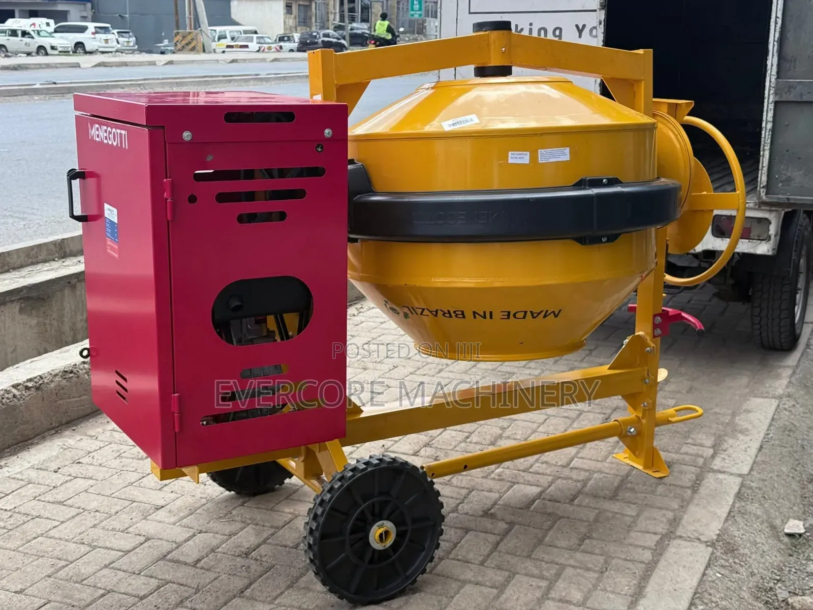 500l Menegotti Brazil Made Concrete Mixer With Diesel Engine.