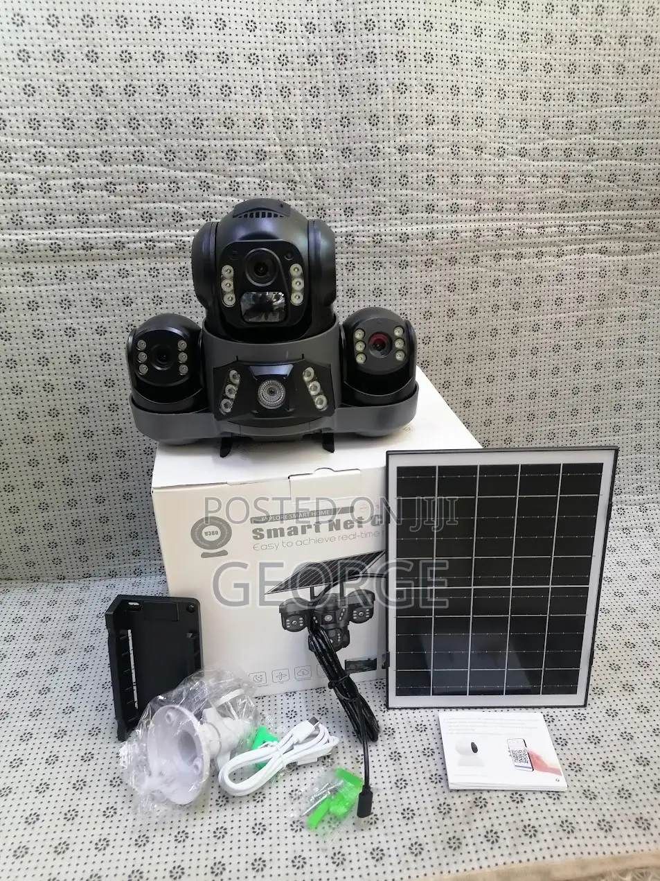 New Model Three Screens Camera Solar Powered