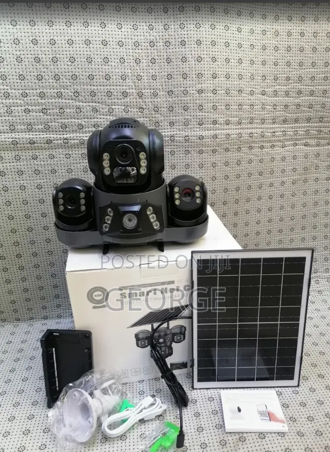 Simcard Enabled Solar Camera Triple Lens V380