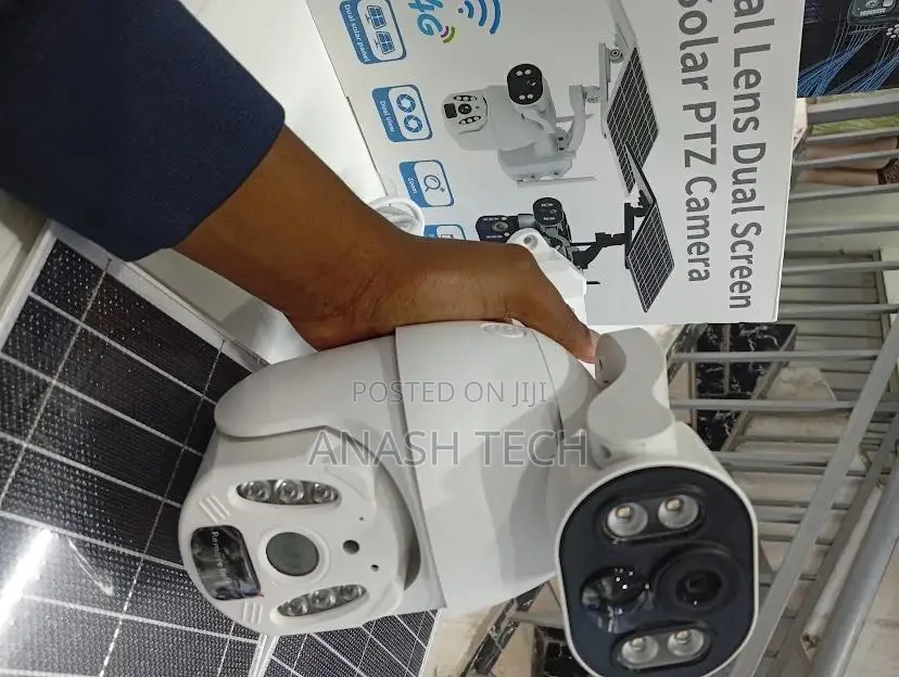 Dual Lens Dual Screen 4g Ubox Solar CCTV Outdoor Camera