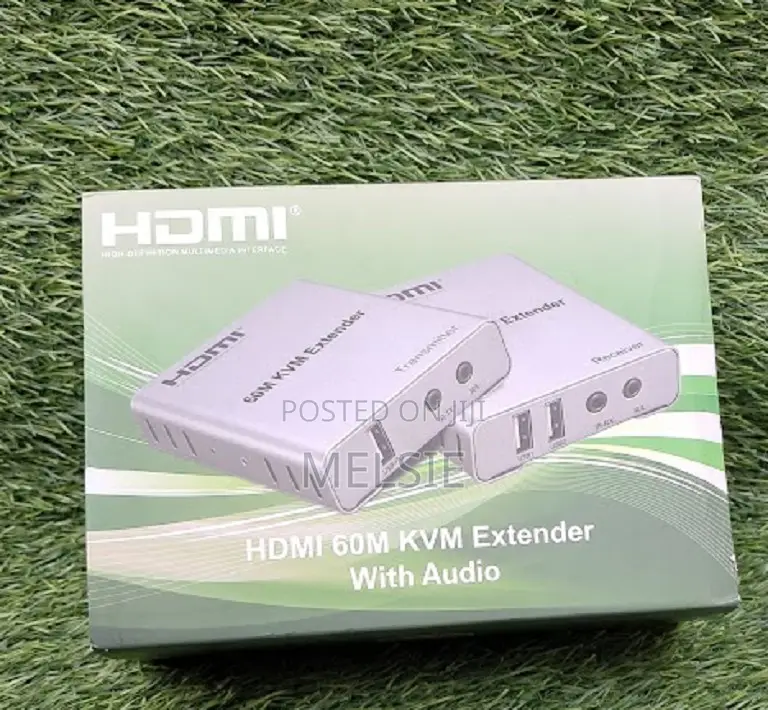 Usb Hdmi 60m KVM Extender With Audio Over a Single Cat6/5e Cable,