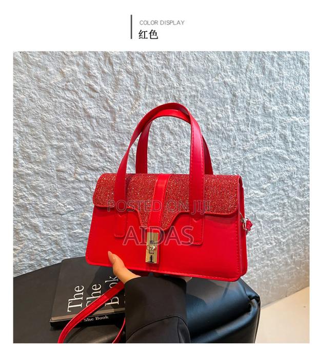 "Elegant Red Glitter Handbag – Stylish Women’S Shoulder Bag"
